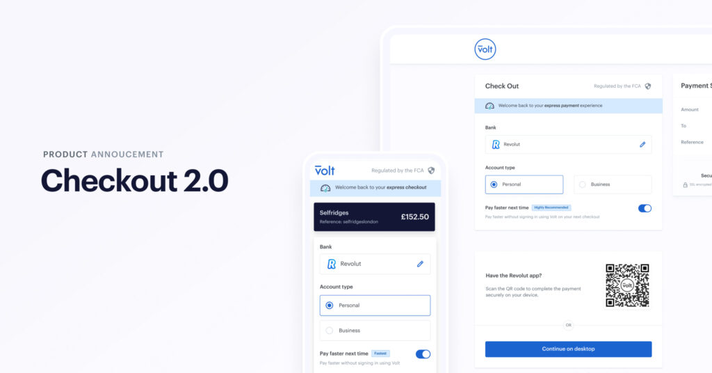 Volt launches its new open banking checkout