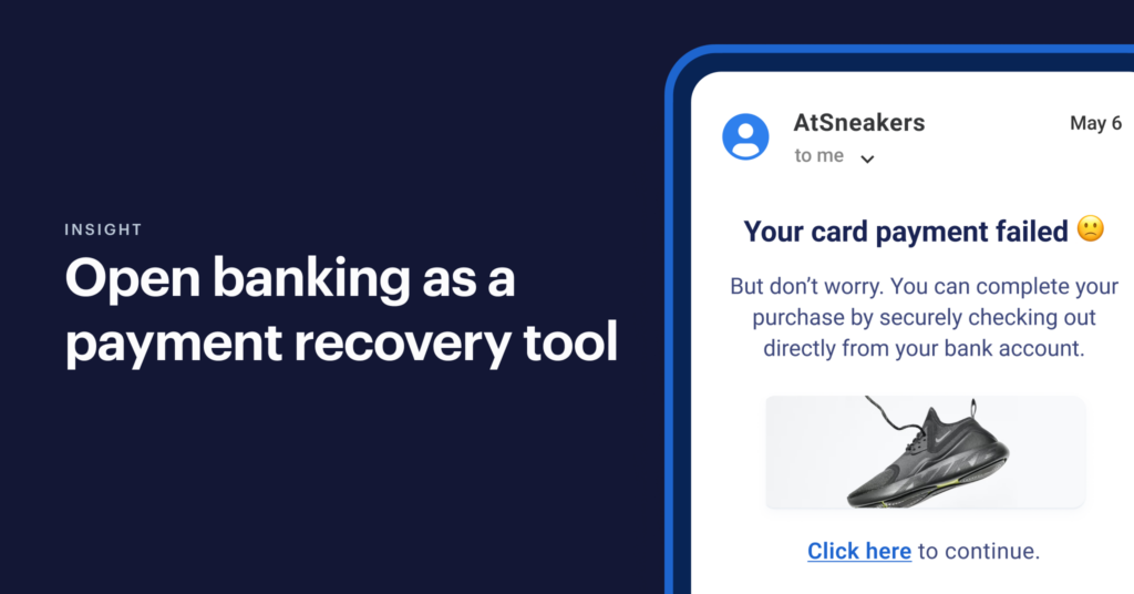 open banking as a payment recovery tool